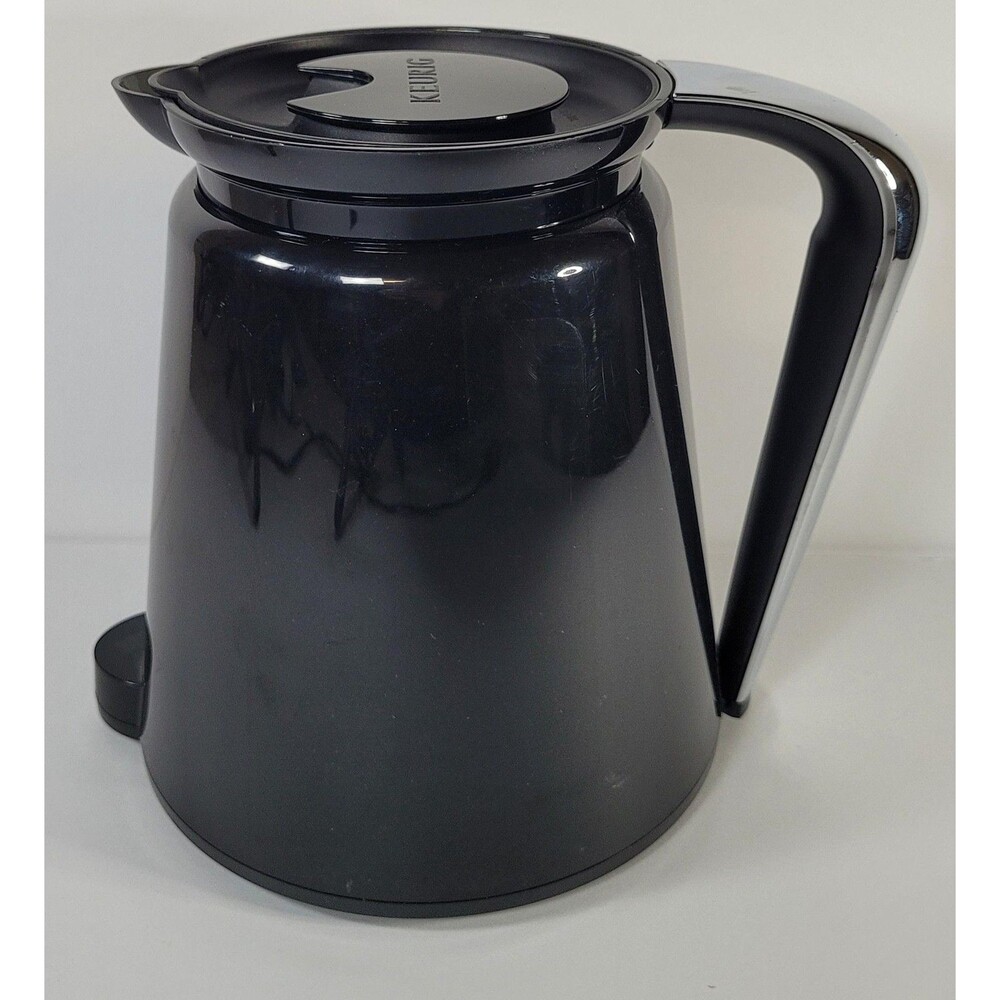 Keurig Black Plastic Coffee Pot Carafe For Keurig Pod Machine Replacement Lid